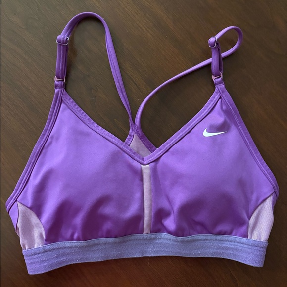 Nike DriFIT Sports Bra small purple Racerback Adjustable Straps Athletic running - Picture 1 of 3